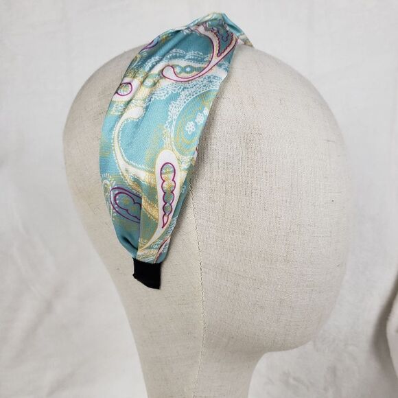 Paisley Silky Wide Band Headband - Picture 1 of 4